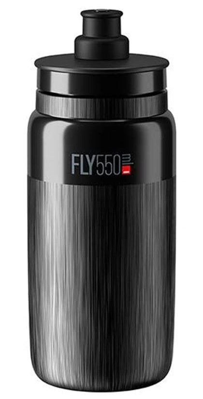 ELITE | Bidón de Ciclismo FLY TEX 550ml -negro