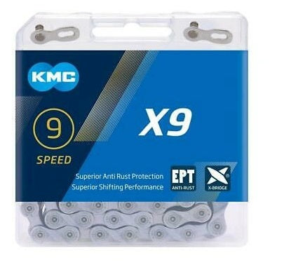 KMC | Cadena X9 EPT 9v 114 Eslabones