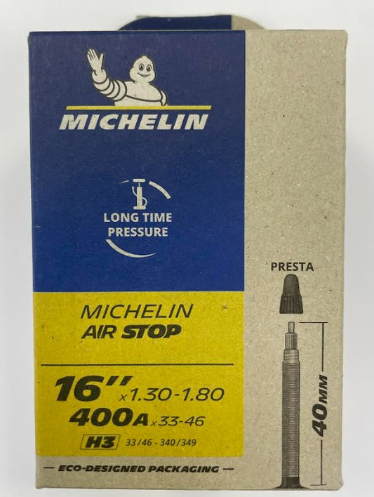 MICHELIN | Cámara H3 AIRSTOP 16x1.30-1.80 Válvula Presta 40 mm (33-46/340-349)