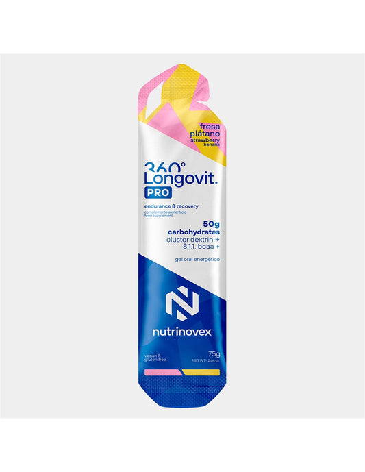 NUTRINOVEX | Gel Longovit 360 Pro Fresa/Plátano