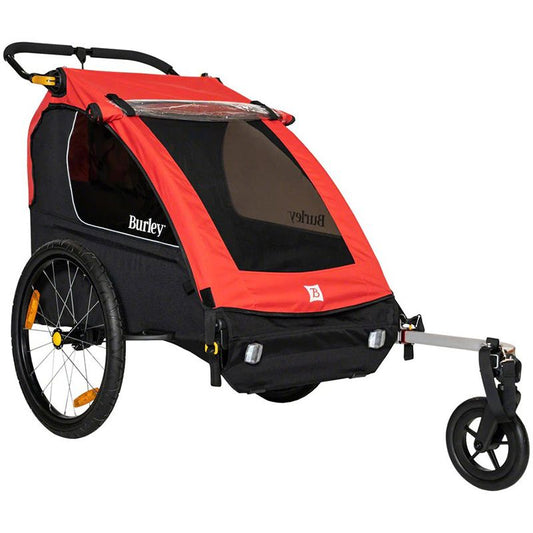 BURLEY | Remolque Honey Bee Biplaza Rojo/Negro
