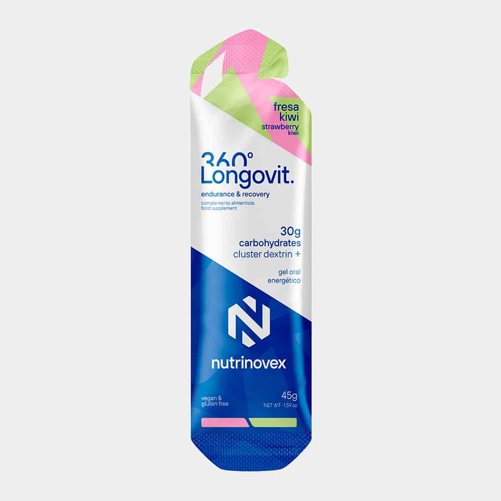NUTRINOVEX | Gel Longovit 360 Fresa-Kiwi (24 uds)