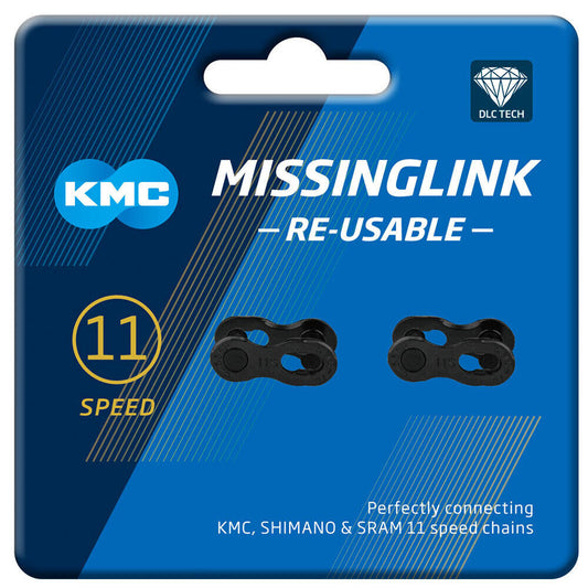 KMC | Enganche de Cadena DLC 11R 1/2x11/128 11v Negro (2 uds)