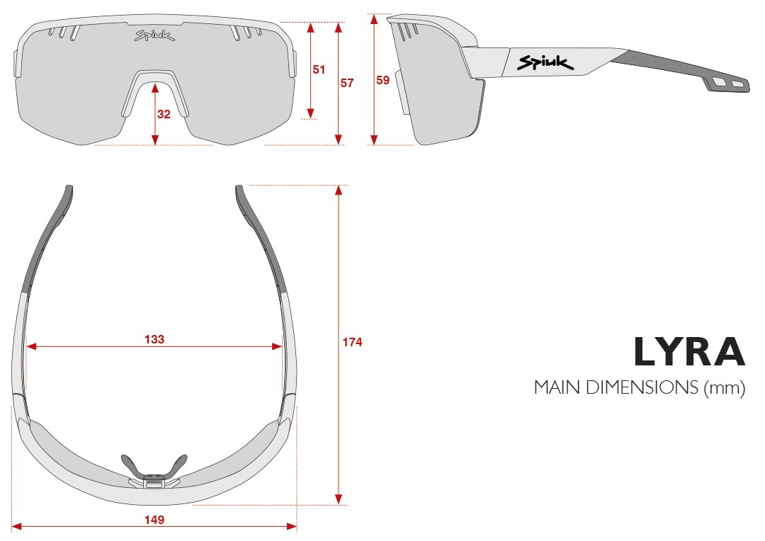 SPIUK | Gafas Deportivas de Ciclismo Lyra (Negro Espejo Amarillo)