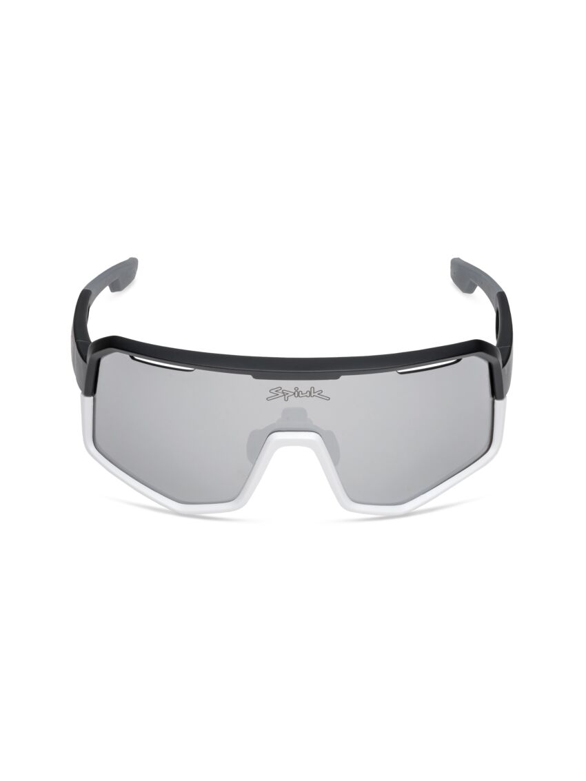 SPIUK | Gafas Deportivas de Ciclismo Profit V3 (Negro/Blanco Espejo Plata)