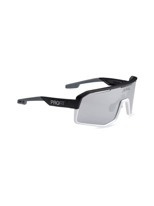 SPIUK | Gafas Deportivas de Ciclismo Profit V3 (Negro/Blanco Espejo Plata)