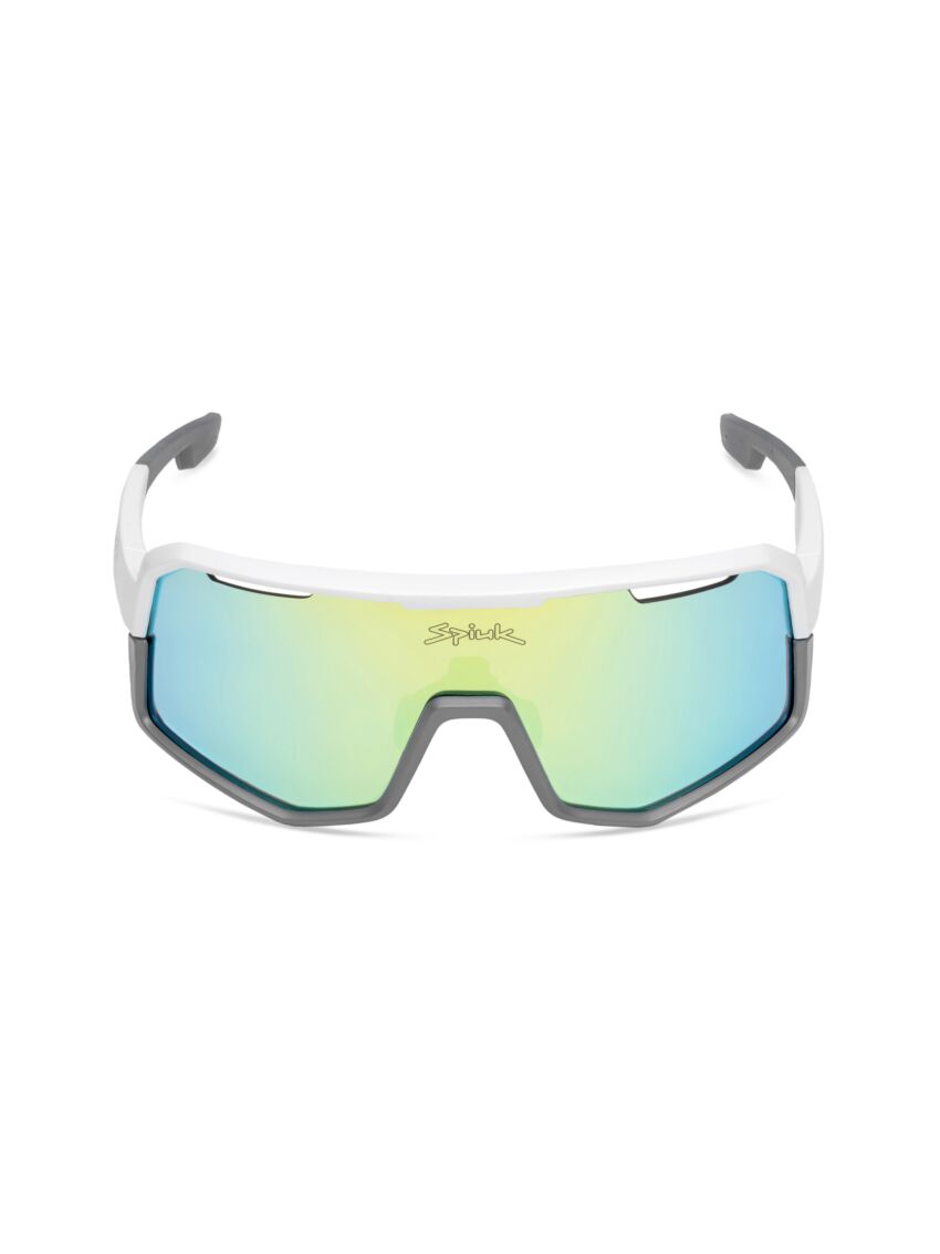 SPIUK | Gafas Deportivas de Ciclismo Profit V3 (Blanco/Gris Full Amarillo)