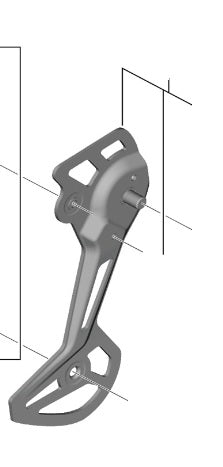 SHIMANO | Portapoleas Exterior de Cambio M8150 12s Di2 SGS