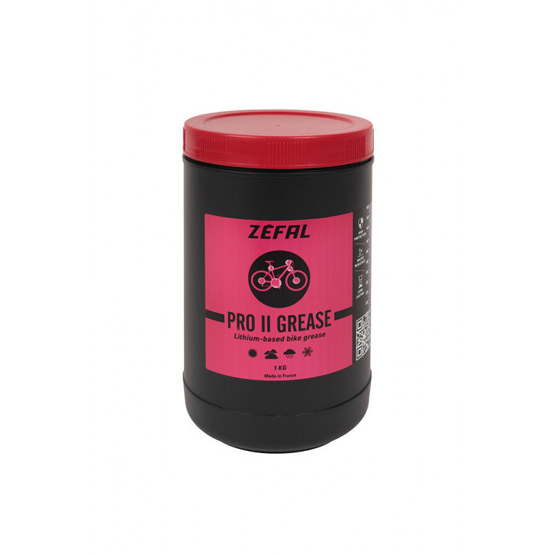 ZEFAL | Grasa de Litio Pro II 1kg Uso en rodamientos-direcciones-cajas de pedalier-bujes