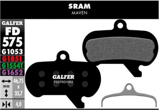 GALFER | Pastillas de Freno STANDARD compatible Sram Maven (FD575G1053)