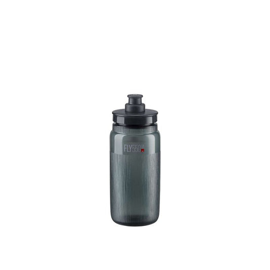 ELITE | Bidón de ciclismo FLY TEX 550ml -transparente ahumado