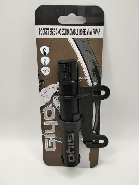 GIYO | Bomba de aire mini con latiguillo extraíble GP-84S