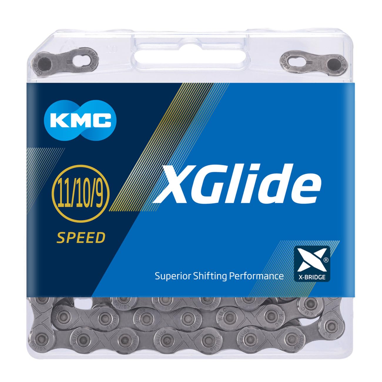 KMC | Cadena X-GLIDE compatible Shimano CUES 9-11v 118 eslabones