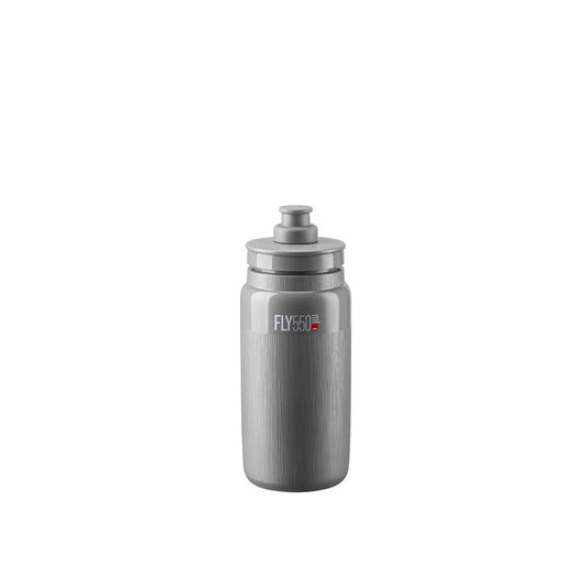 ELITE | Bidón de Ciclismo FLY TEX 550ml -gris