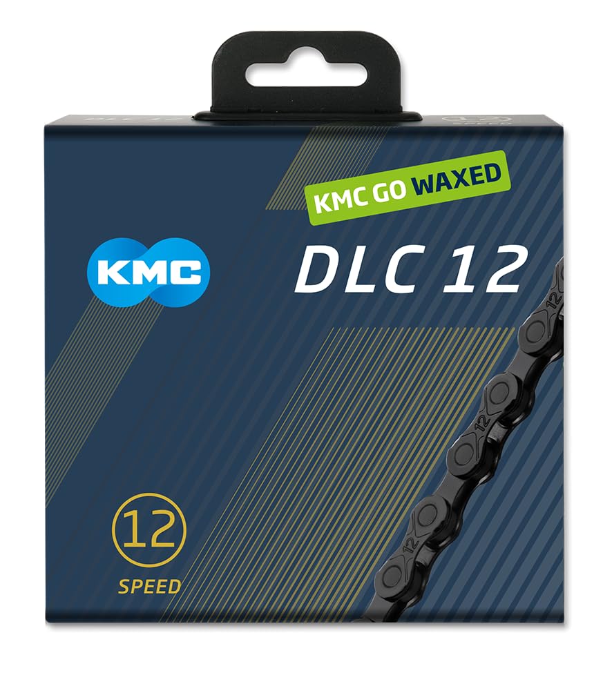 KMC | Cadena DLC Waxed 12v 126 eslabones -negro