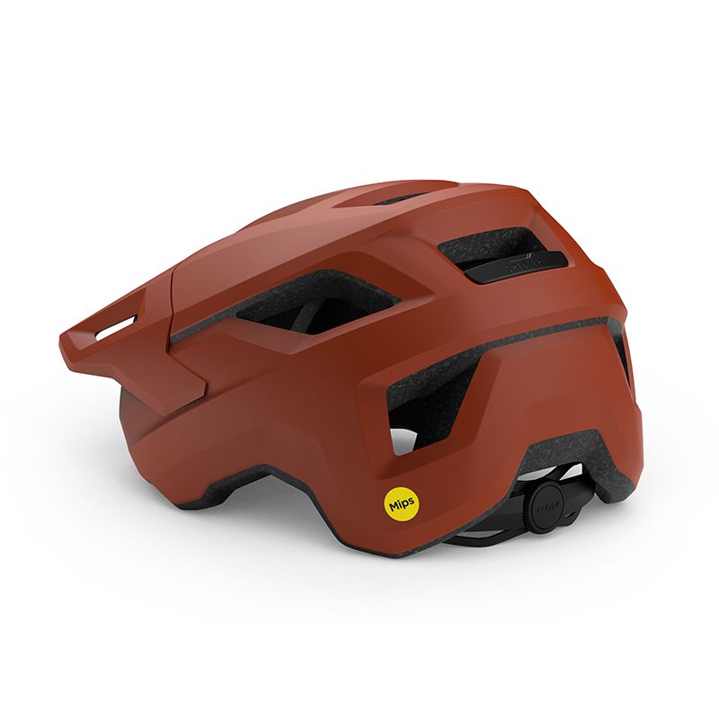 MET | Casco SHELTER Mips rojo barro mate