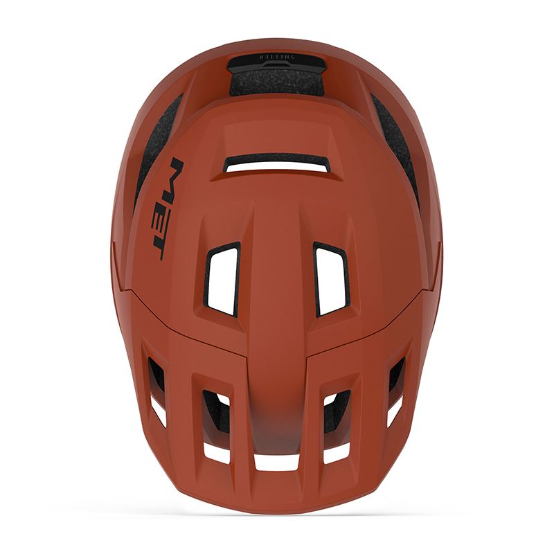 MET | Casco SHELTER Mips rojo barro mate