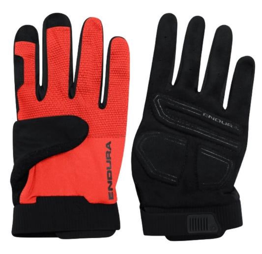 ENDURA | Guantes Largos LOOP FINGER rojo