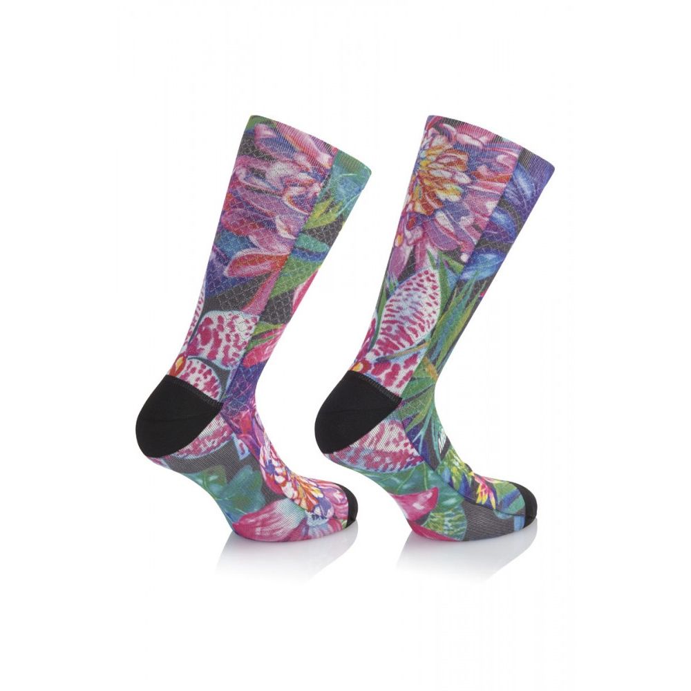 MB WEAR | Calcetines de Ciclismo FUN H17 flores tropicales