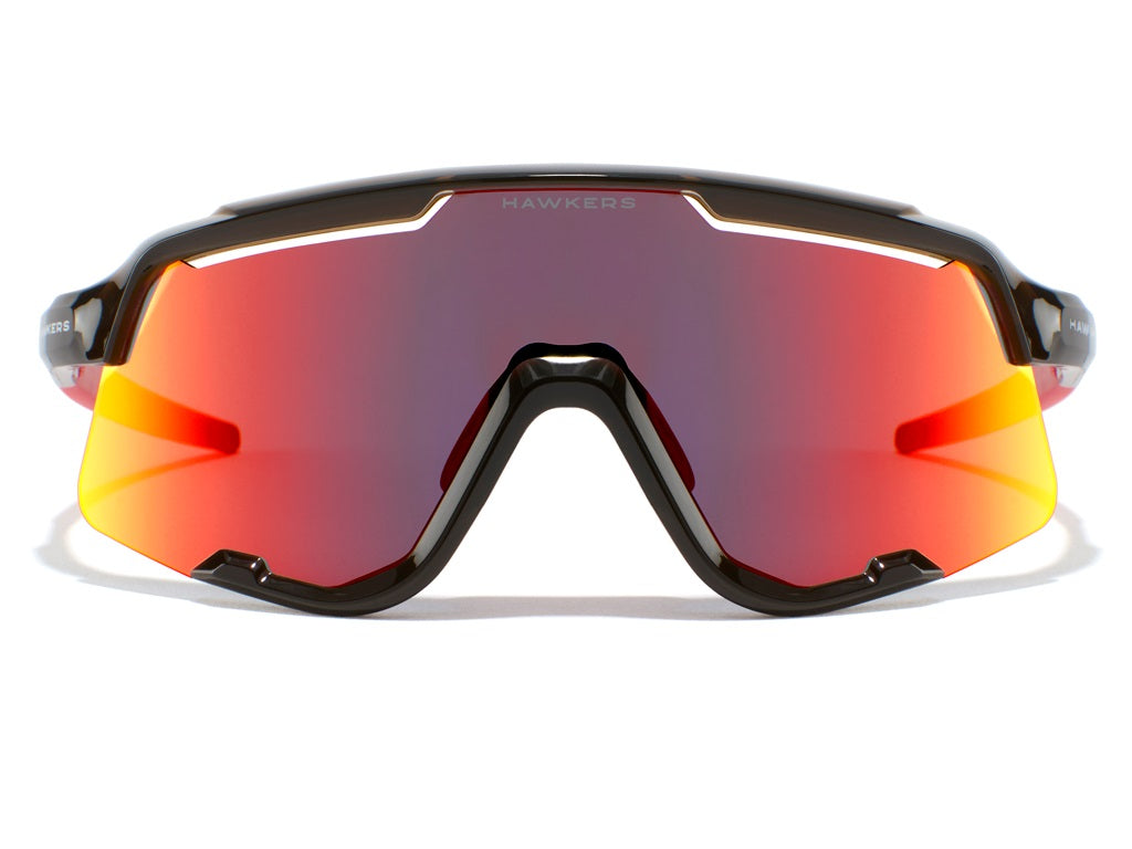 HAWKERS | Gafas POWER marrón transparente brillo - rojo rubí