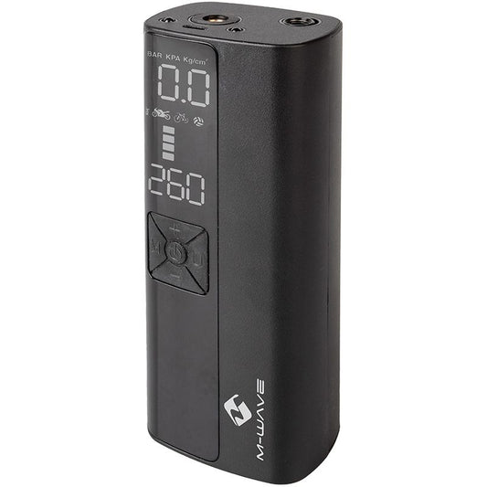 M-WAVE | Mini Hinchador eléctrico ELUMATIK MULTIBOOST 150 psi-10,3 bar.