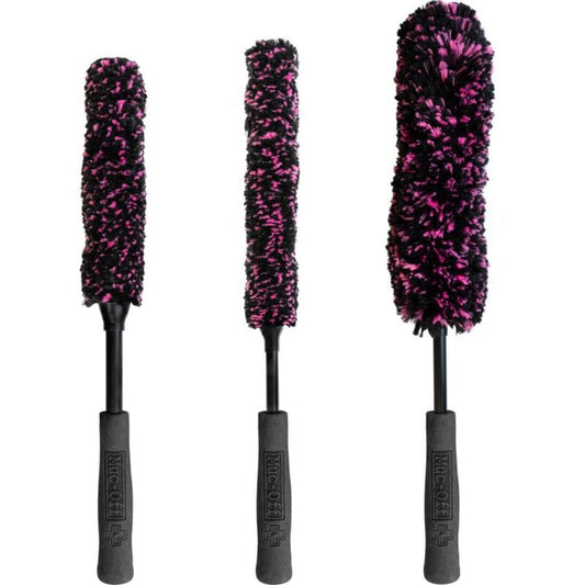 MUC-OFF | Kit de tres cepillos microfibra