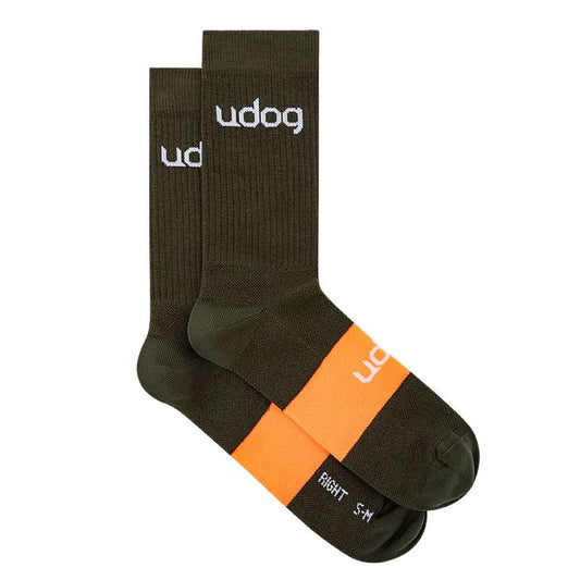 UDOG | Calcetines de gravel negro-naranja
