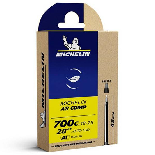 MICHELIN | Cámara A1 AIRCOMP 700x18-25 válvula presta 48 mm (18-25/622)