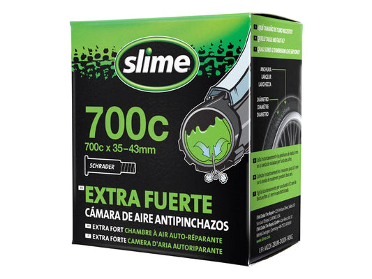SLIME | Cámara de 700x35-43 Antipinchazos Válvula Schader