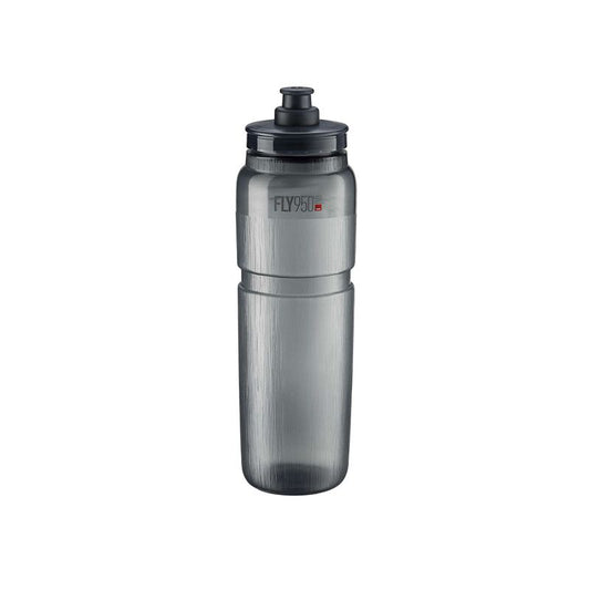 ELITE | Bidón de ciclismo FLY TEX 950ml -transparente ahumado
