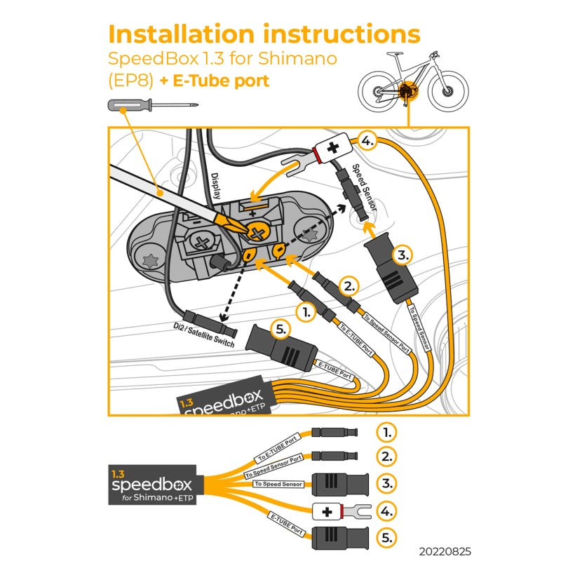 SPEEDBOX | Deslimitador compatible SHIMANO 1.3 (EP8) +E-Tube Port