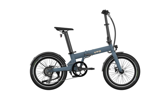 EOVOLT | Bicicleta eléctrica plegable UTO OG20 7 Speed azul oceano