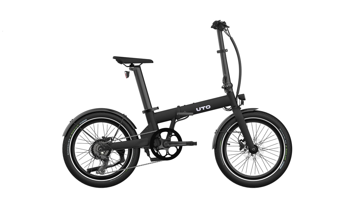 EOVOLT | Bicicleta eléctrica plegable UTO OG20 7 Speed negro onice