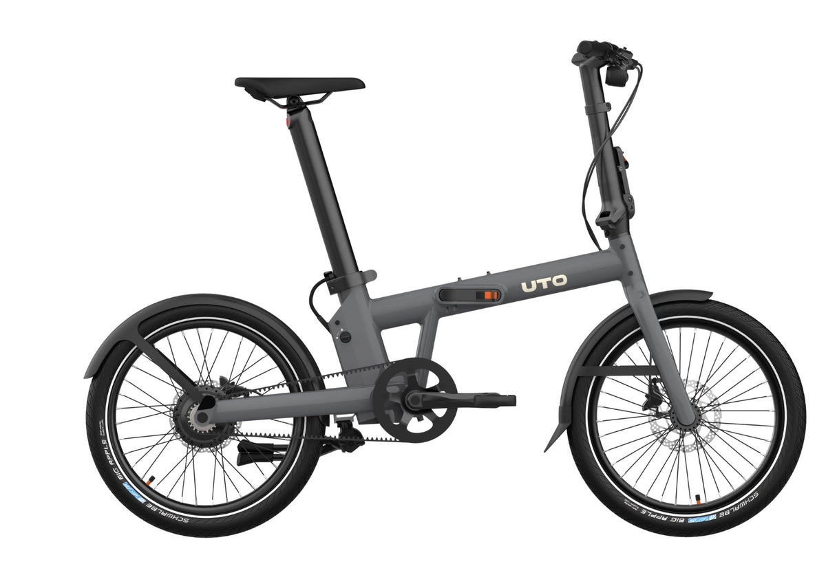 EOVOLT | Bicicleta eléctrica plegable UTO PRO20 gris antracita
