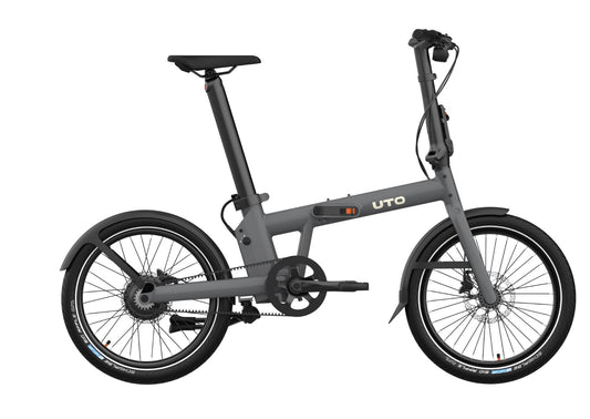 EOVOLT | Bicicleta eléctrica plegable UTO PRO20 gris antracita