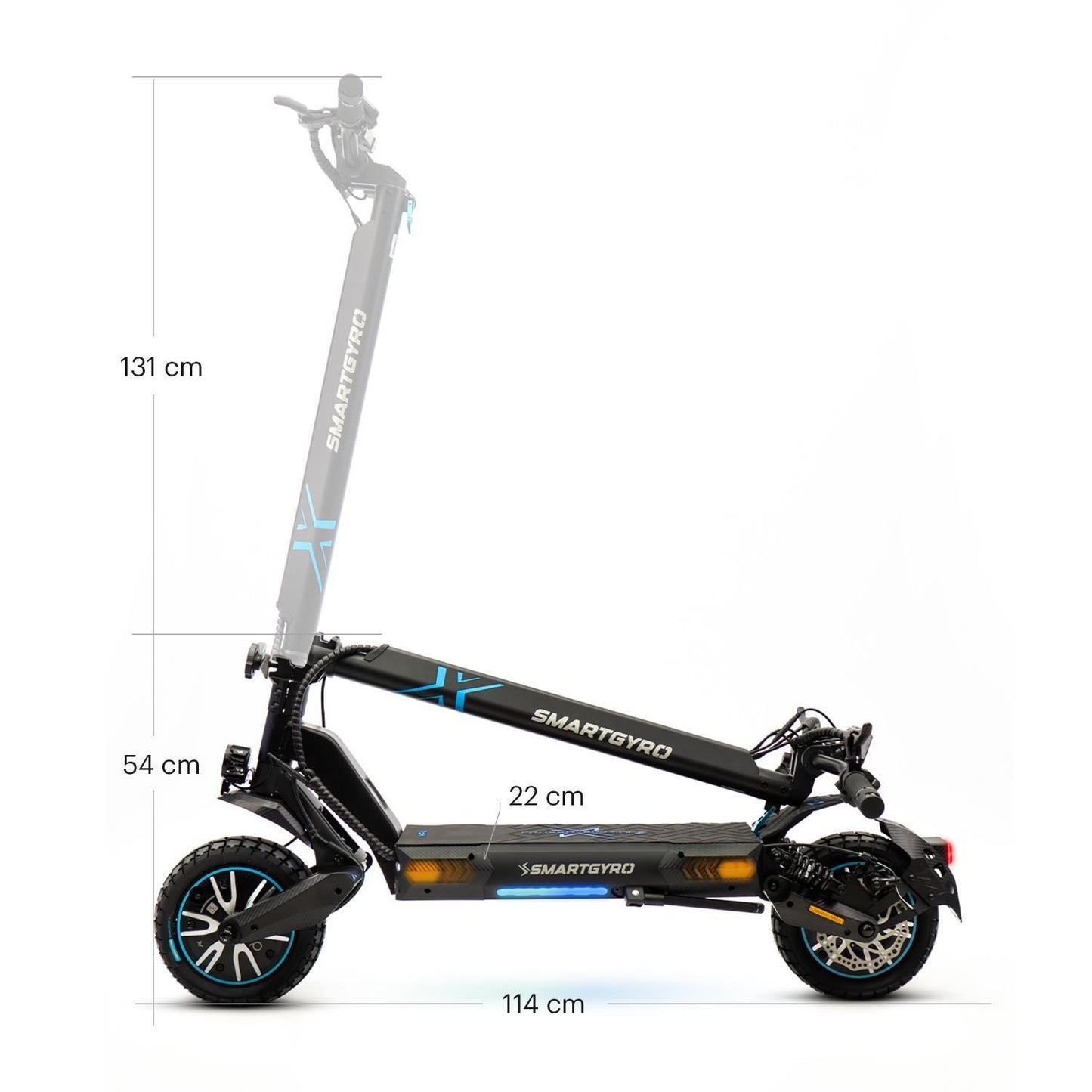 SMARTGYRO | Patinete eléctrico CROSSOVER DUAL MAX 2 Certificado DGT