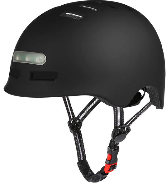 Casco scooter  con LED negro