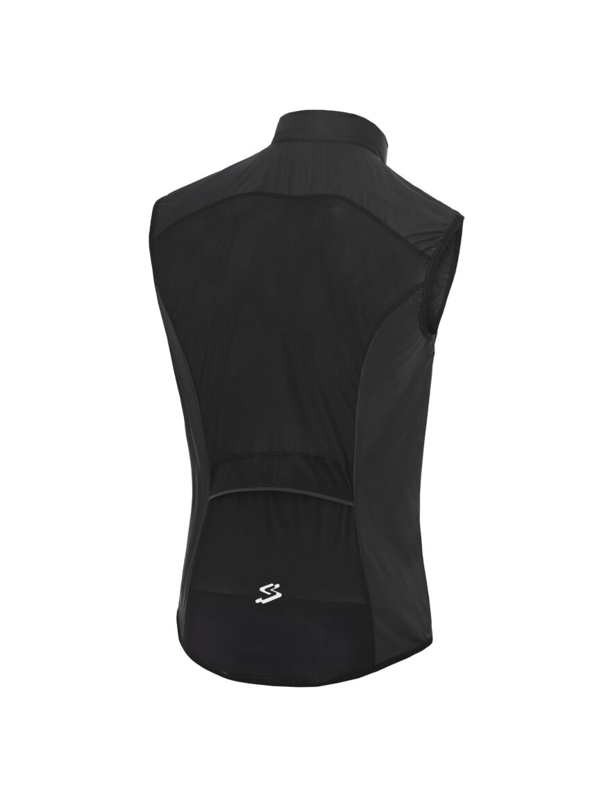 SPIUK | Chaleco cortavientos de Verano ANATOMIC negro