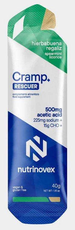 NUTRINOVEX | Gel Cramp Rescuer Hierbabuena regaliz (24 uds)