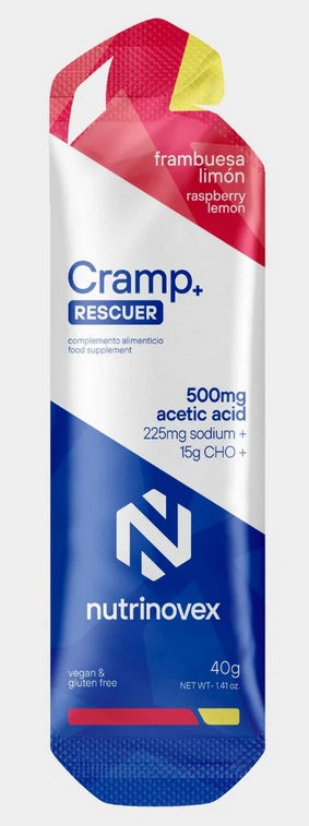 NUTRINOVEX | Gel Cramp Rescuer Frambuesa limón (24 uds)