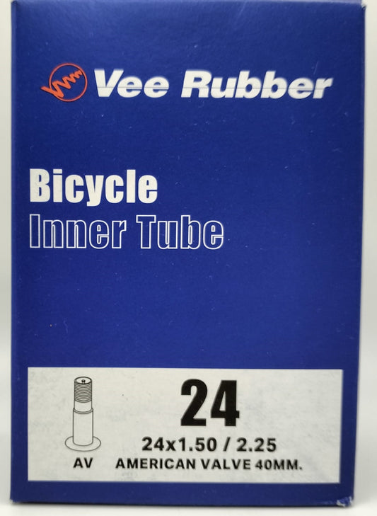 VEE RUBBER | Cámara de Mtb 24x1.50-2.25 Válvula Schrader 40mm