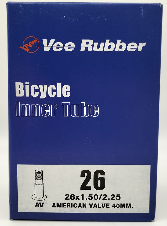 VEE RUBBER | Cámara de Mtb 26x1.50-2.25 Válvula Schrader 40mm