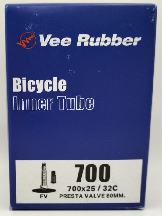 VEE RUBBER | Cámara de carretera 700x25-32 Válvula Presta 80mm
