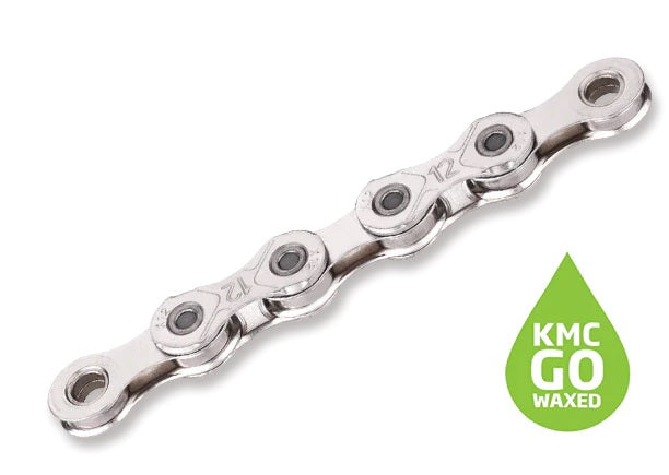 KMC | Cadena X12 Waxed 12v 126 Eslabones -silver