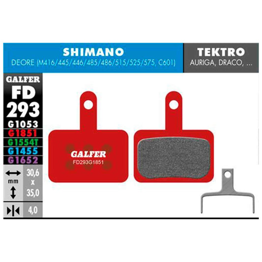 GALFER | Pastillas de Freno ADVANCED compatible Shimano (FD293G1851)