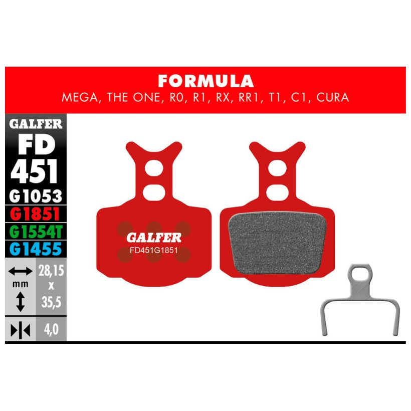 GALFER | Pastillas de Freno ADVANCED compatible Formula (FD451G1851)