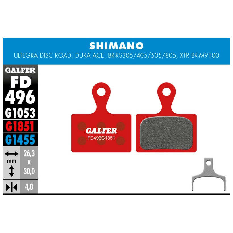 GALFER | Pastillas de Freno ADVANCED compatible Shimano (FD496G1851)