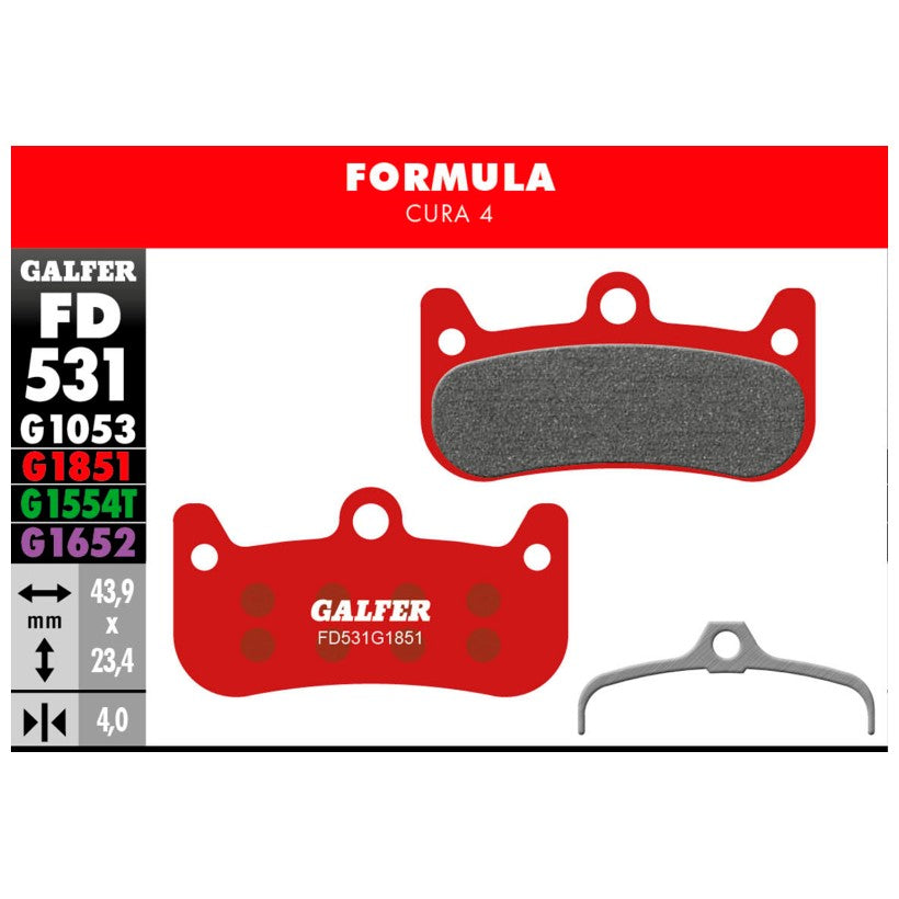 GALFER | Pastillas de Freno ADVANCED compatible Formula (FD531G1851)
