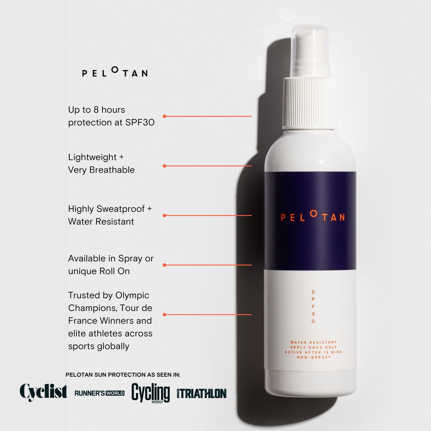 PELOTAN | Roll-On Protector Solar deportivo de alto rendimiento SPF30 50ml