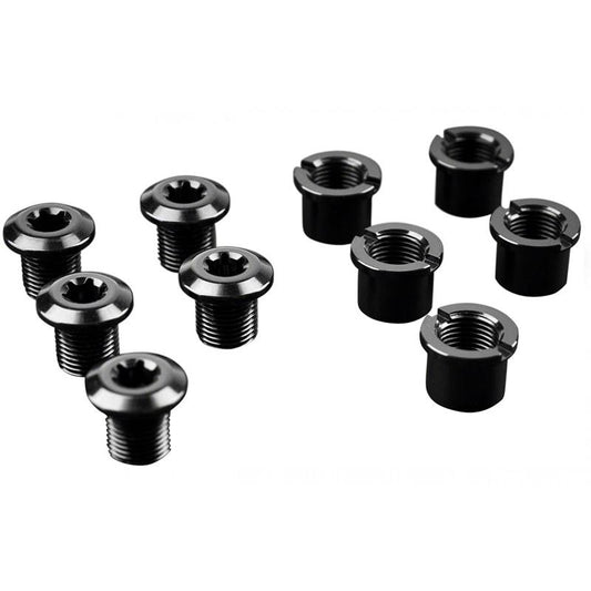 ABSOLUTEBLACK | Tornillos Fijación de Platos Largos 5 uds